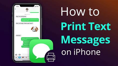 Can You Print Text Messages From iPhone?